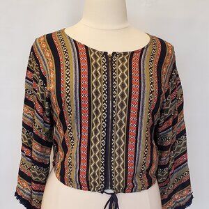 Cafe 7 Boho Top Size M